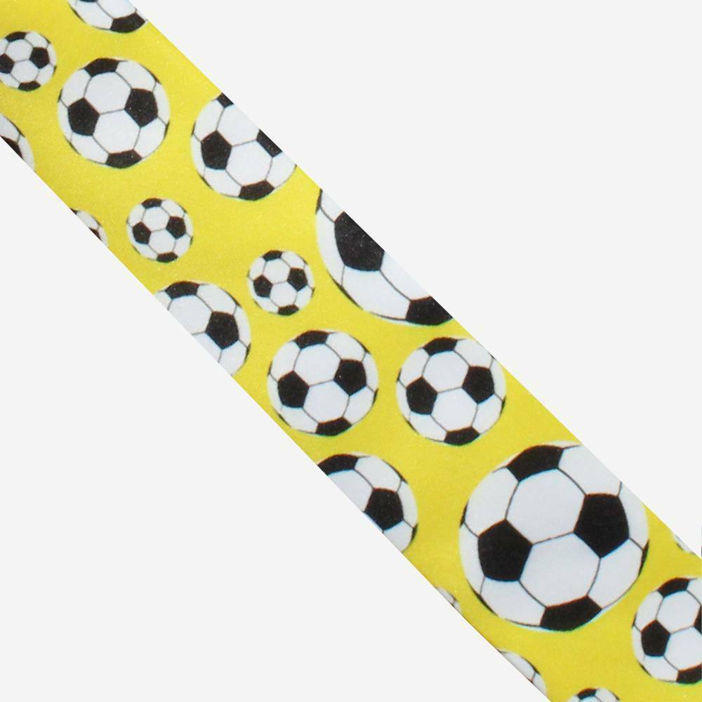 Futbol Topu Desenli Çocuk Kravat Sarı