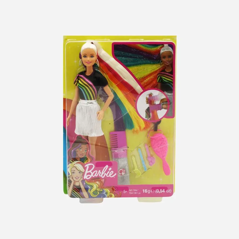 Barbie Gökkuşağı Renkli Saçlar Bebeği ( FXN96 )